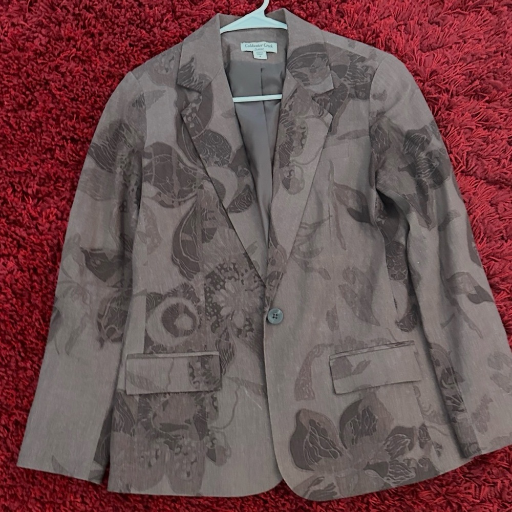 Coldwater Creek Classic Brown Blazer